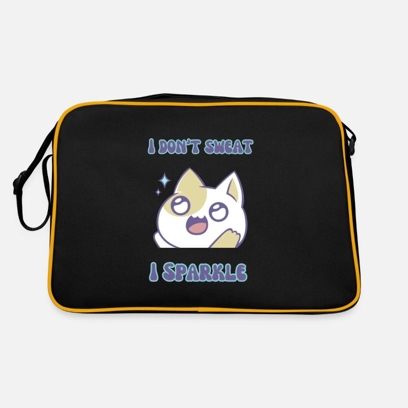 I Sparkle - Retro Bag - black/gold