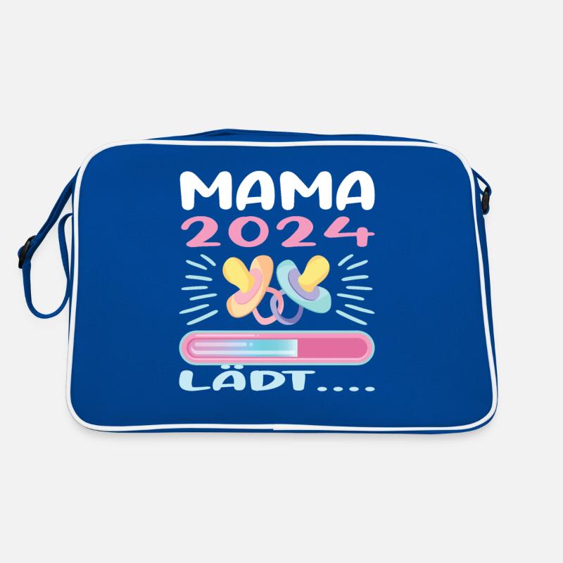 Mama 2024 werdende Mutter Schwangerschaft Retro Tasche
