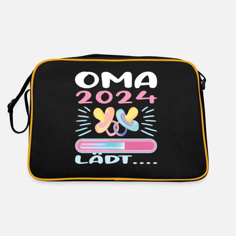 Oma 2024 werdende Oma 2024 Loading Retro Tasche