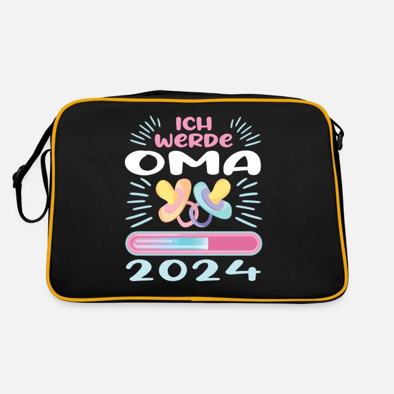 Oma 2024 werdende Oma 2024 Loading Retro Tasche