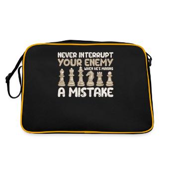 N’interrompez jamais votre adversaire lorsqu’il a un - Sac Retro - noir/or - Dos