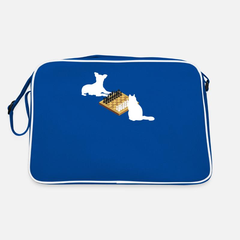 Funny Chess Player Board Game Coach Dog Retro Bag