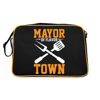 Maire de Flavor Town - Sac Retro - noir/or - Dos
