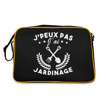 Je Peux Pas J ai Jardinage - Sac Retro - noir/or - Dos