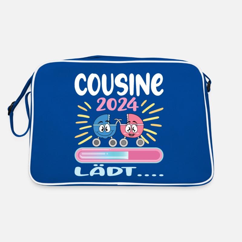 Cousine werden Cousine 2024 Retro Tasche