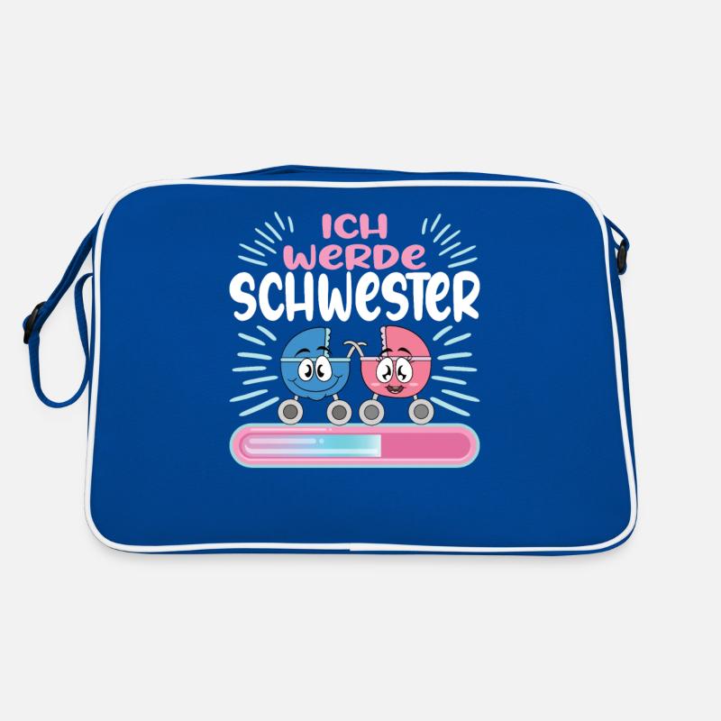 Schwester werden Schwester 2024 Retro Tasche