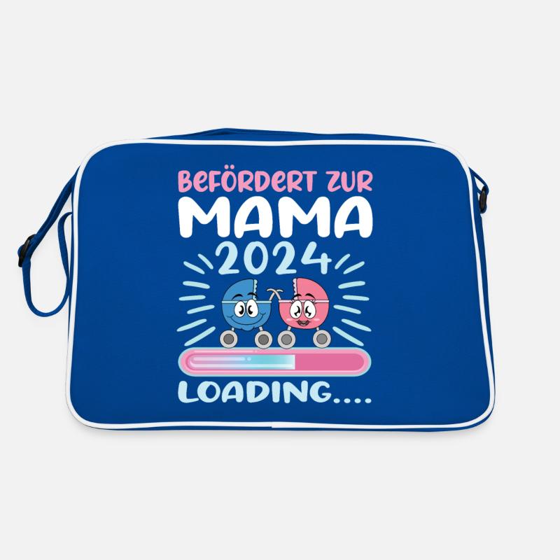 Mama 2024 werdende Mutter Schwangerschaft Retro Tasche