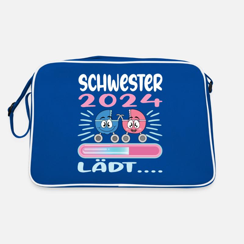 Schwester werden Schwester 2024 Retro Tasche