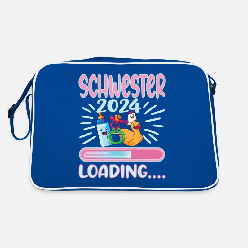 Schwester werden Schwester 2024 Retro Tasche