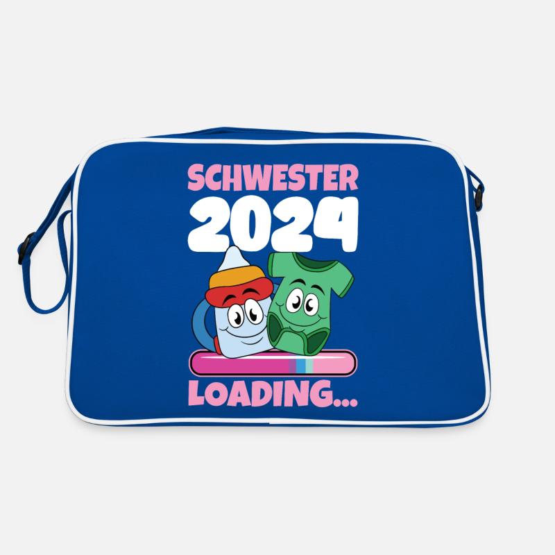Schwester werden Schwester 2024 Retro Tasche