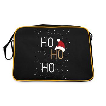 Noël Ho Ho Ho - Sac Retro - noir/or - Dos
