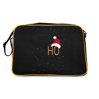 Noël Ho Ho Ho - Sac Retro - noir/or - Dos