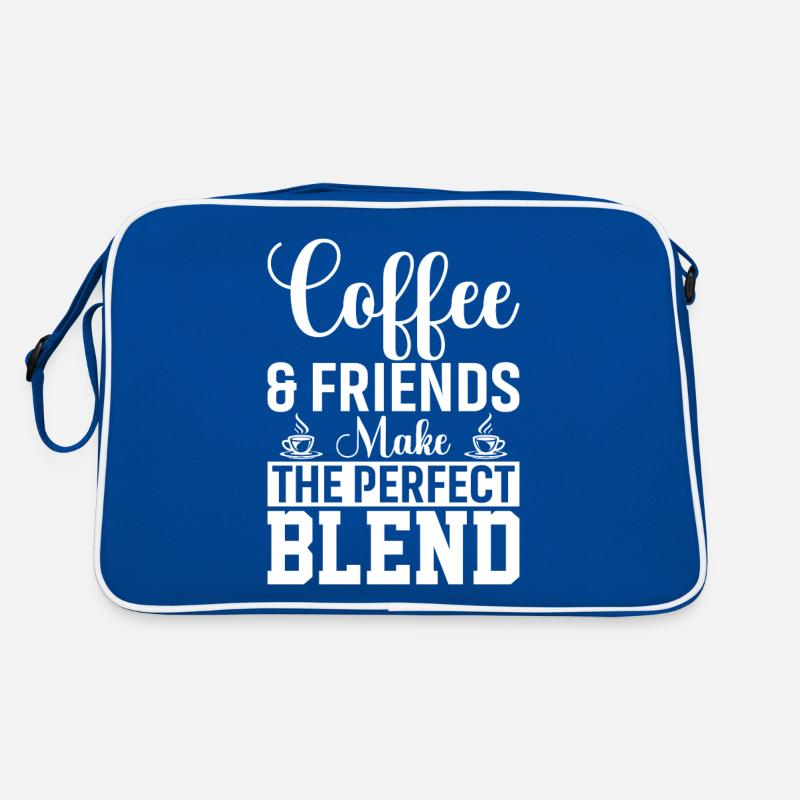 Kaffee Und Freunde Sind Die Perfekte Mischung Retro Tasche