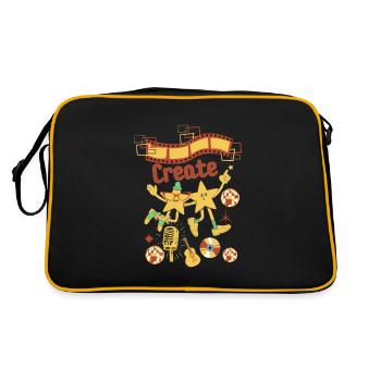 Create - Retro Bag - black/gold - Back