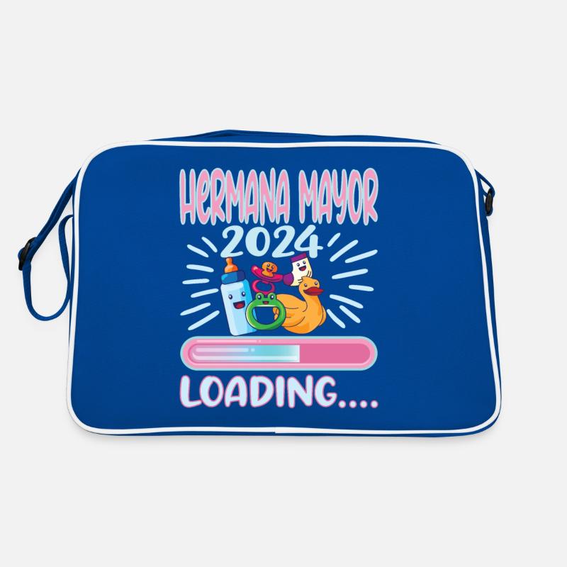 Schwester 2024 Hermana Mayor 2024 Retro Tasche