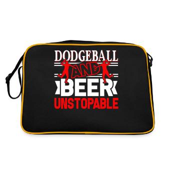Dodgeball Dodgeball And Beer Unstoppable - Retro Bag - black/gold - Back