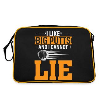 J’aime les gros putts et je ne peux pas mentir - Sac Retro - noir/or - Dos