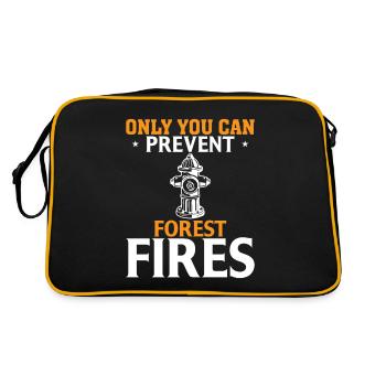 Only you can prevent forest fires - Retro Bag - black/gold - Back