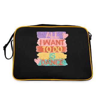 Je veux juste danser Hip Hop HipHop Danseur - Sac Retro - noir/or - Dos