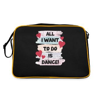 Je veux juste danser Hip Hop HipHop Danseur - Sac Retro - noir/or - Dos