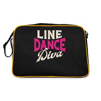 Line Dance Diva Western Country Dancing Women - Retro Bag - black/gold - Back