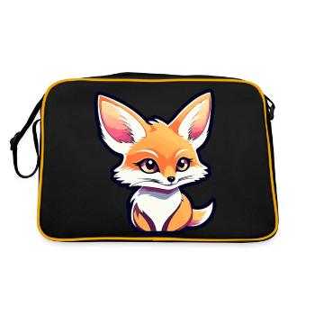 Dessin de Fennec renard du désert - Sac Retro - noir/or - Dos
