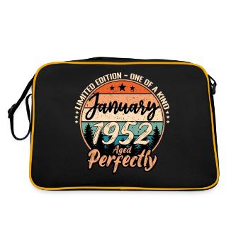 Janvier 1952 anniversaire 1952 légendes Janvier - Sac Retro - noir/or - Dos