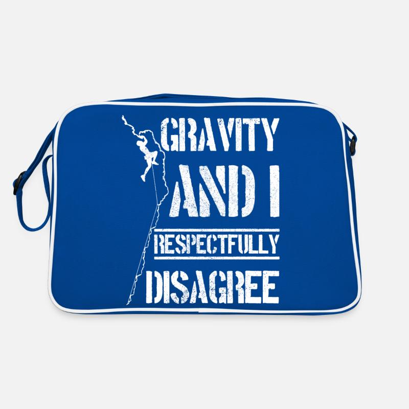 Climbing Bouldering Climber Gift Retro Bag