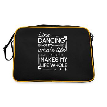 Line dancing isn't my whole life, but it's - Retro Bag - black/gold - Back
