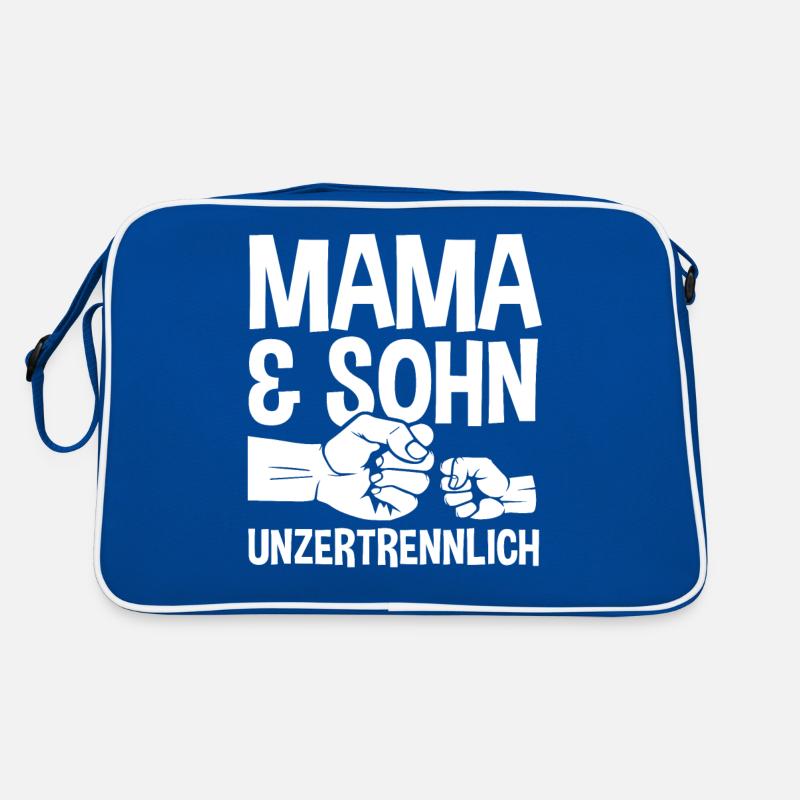 Mutter Muttertag Mama und Sohn Retro Tasche