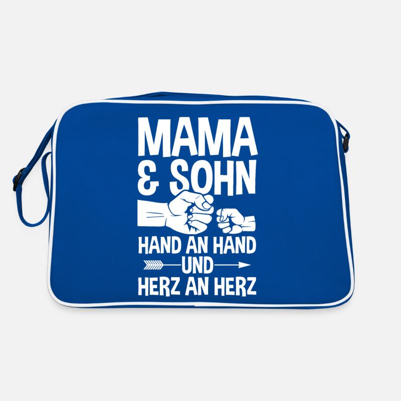 Mutter Muttertag Mama und Sohn Retro Tasche