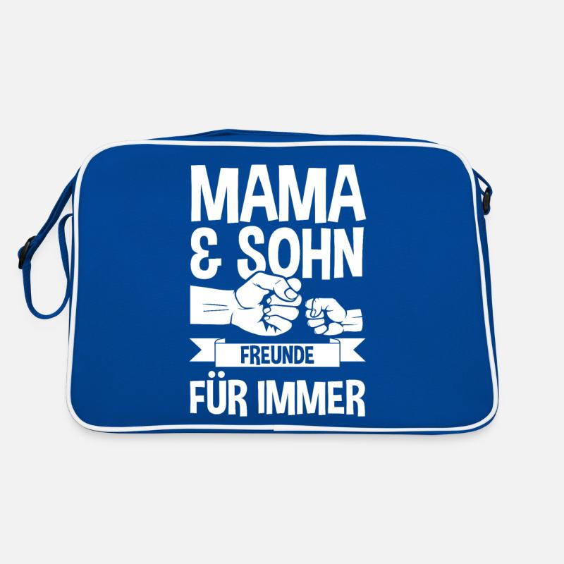 Mutter Muttertag Mama und Sohn Retro Tasche