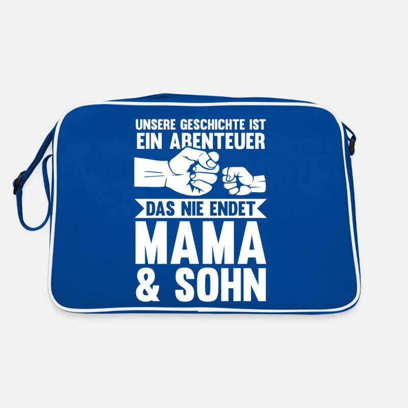 Mutter Muttertag Mama und Sohn Retro Tasche
