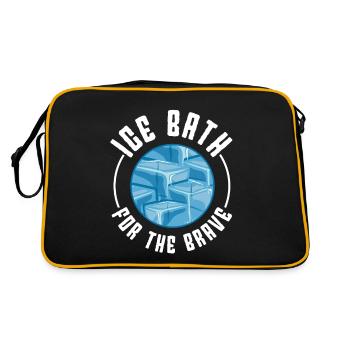 Bain de glace à l’eau glacée pour l’idée cadeau courageuse - Sac Retro - noir/or - Dos
