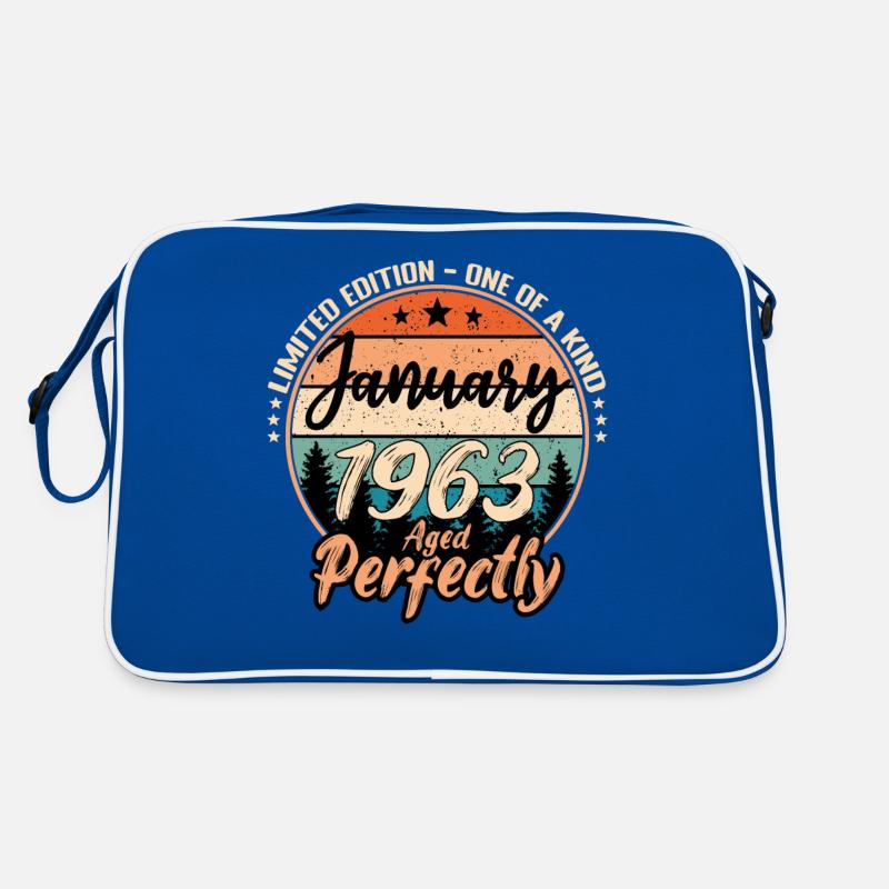 Janvier 1963 anniversaire 1963 légendes Janvier Sac Retro