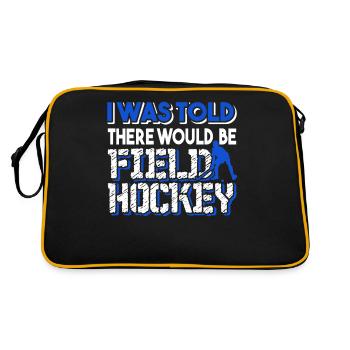 Field Hockey There Would Be Field Hockey - Retro Bag - black/gold - Back