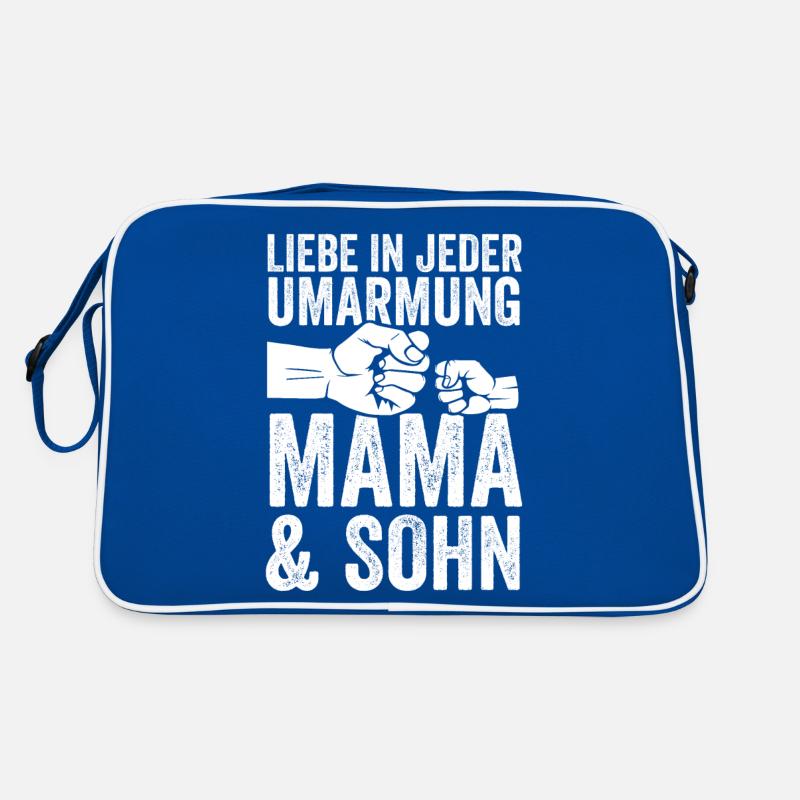 Mutter Muttertag Mama und Sohn Retro Tasche
