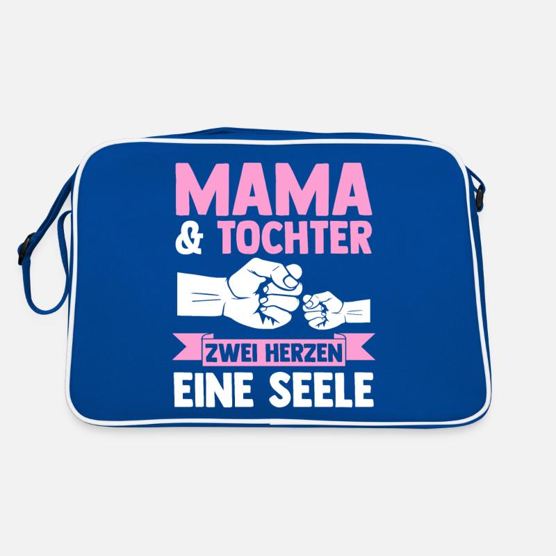 Mutter Muttertag Mama und Tochter Retro Tasche