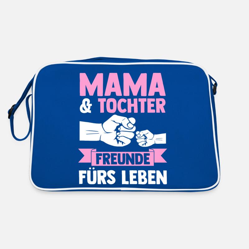 Mutter Muttertag Mama und Tochter Retro Tasche