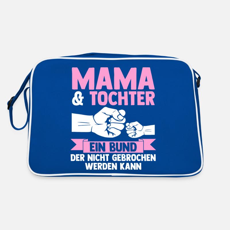 Mutter Muttertag Mama und Tochter Retro Tasche