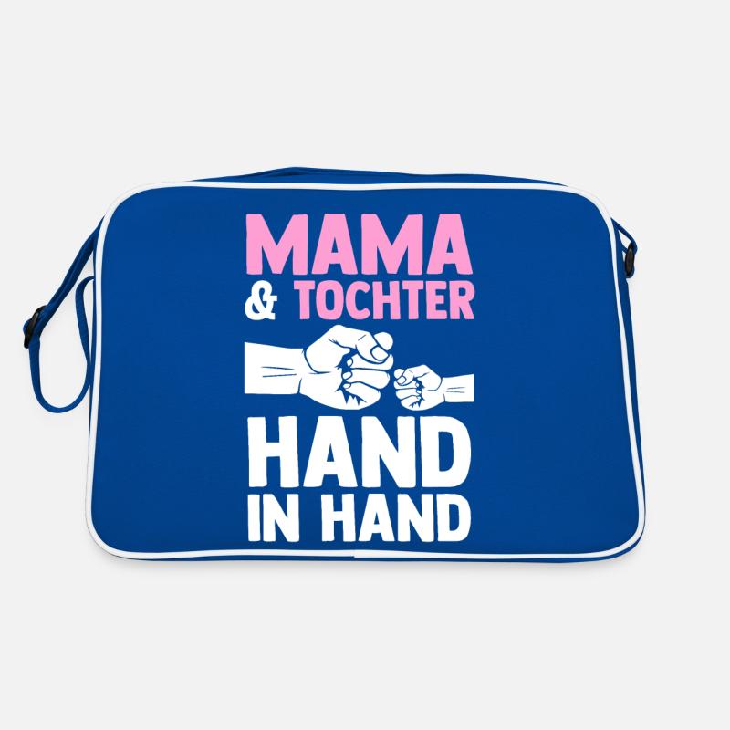 Mutter Muttertag Mama und Tochter Retro Tasche