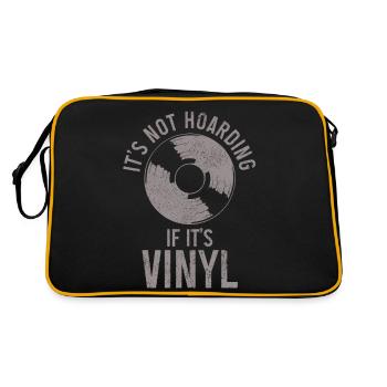 Disque vinyle Vintage DJ cadeau - Sac Retro - noir/or - Dos