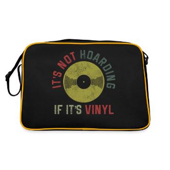 Disque vinyle Vintage DJ cadeau - Sac Retro - noir/or - Dos
