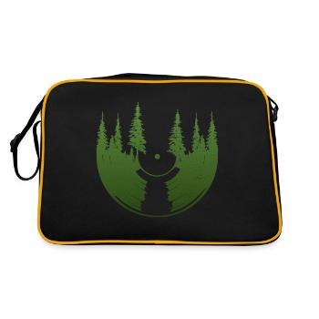 Disque vinyle Vintage DJ cadeau - Sac Retro - noir/or - Dos