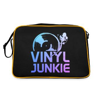 Disque vinyle Vintage DJ cadeau - Sac Retro - noir/or - Dos