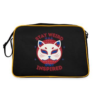 Stay Weird Stay Inspired - Retro Bag - black/gold - Back