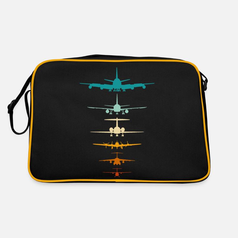 Silhouette d’avions pour pilote, instructeur de vol Sac Retro