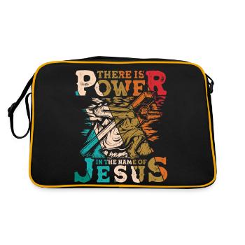 Le pouvoir au nom de Jésus Vintage 1 Croix 3 - Sac Retro - noir/or - Dos