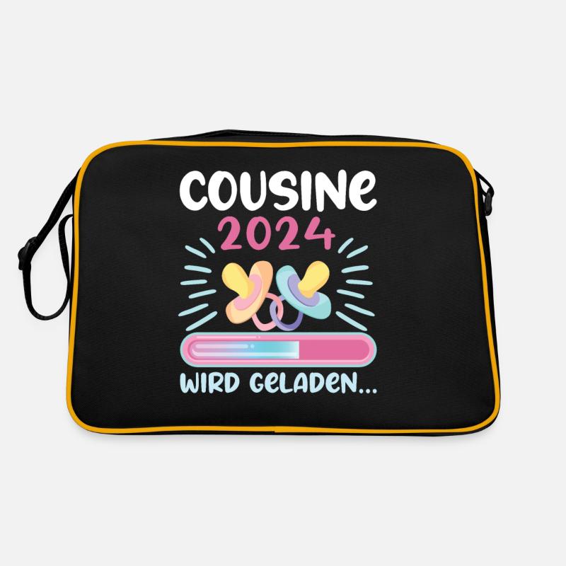 Cousine werden Cousine 2024 Retro Tasche