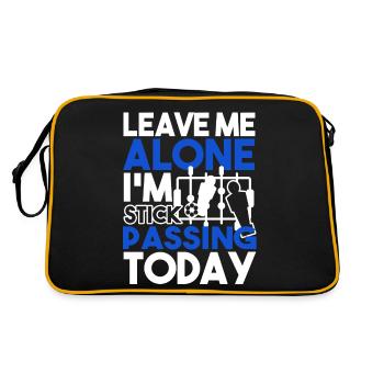 Foosball I'm Stick Passing Foosball Today - Retro Bag - black/gold - Back